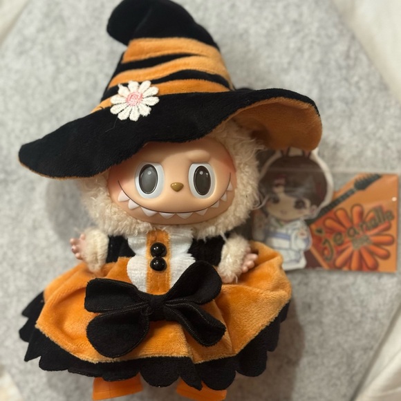 Halloween Witch Mokoko Outfit Set for Labubu- 3 pcs Dress with shoes (no doll) - Picture 1 of 5